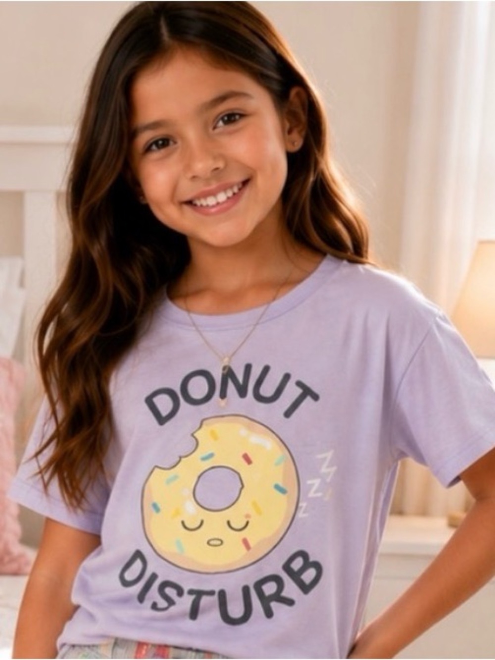 Forever 21 Lavender "Donut Disturb" Graphic Tee